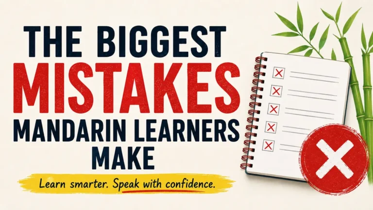 Mandarin learning mistakes checklist for beginners studying Chinese