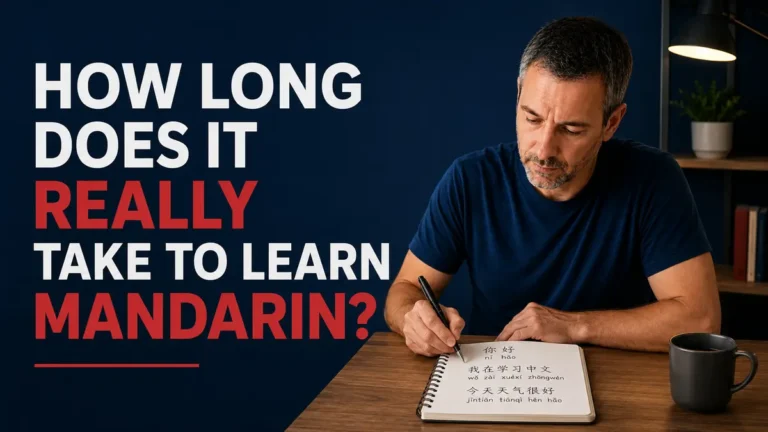 How long it takes to learn Mandarin from beginner to conversational