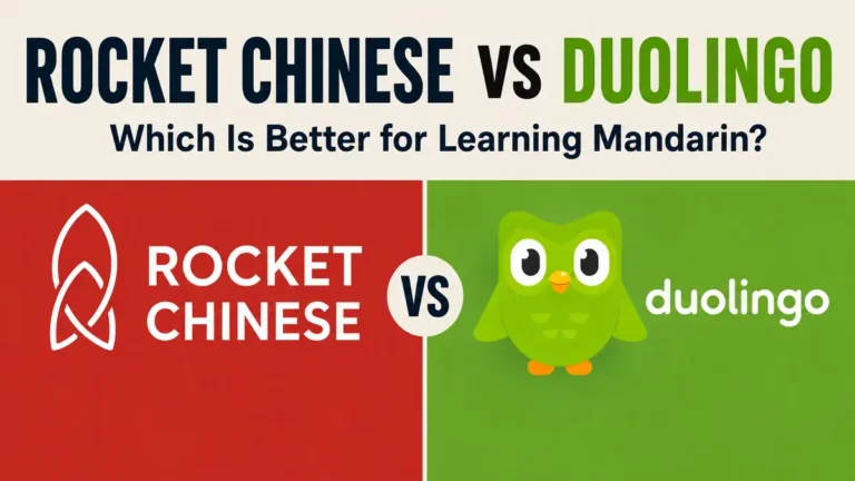 Rocket Chinese vs Duolingo comparison for learning Mandarin